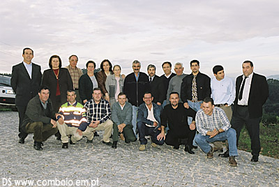Os últimos ferroviários do ramal de Braga em confraternização. 05 de Outubro de 2002.
